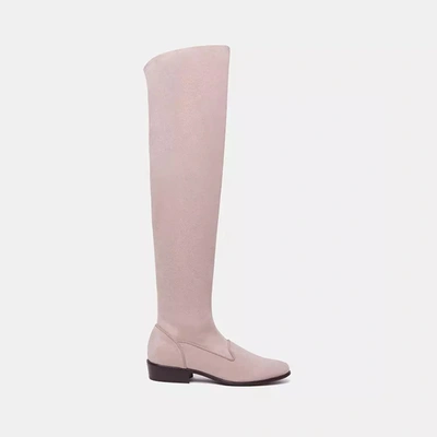 Shop Charles Philip Beige Leather Boot