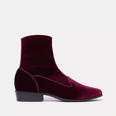 Shop Charles Philip Red Leather Boot