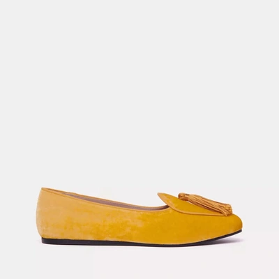 Shop Charles Philip Yellow Leather Loafer