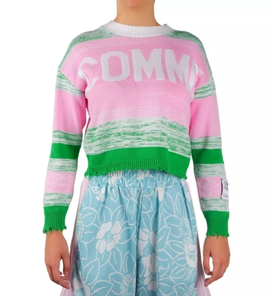Shop Comme Des Fuckdown Pink Viscose Sweater