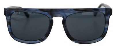 Shop Dolce & Gabbana Blue Dg4288 Acetate Full Rim Frame Sunglasses