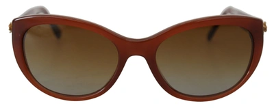 Shop Dolce & Gabbana Brown Acetate Full Rim Dg4160 Polarized Sunglasses