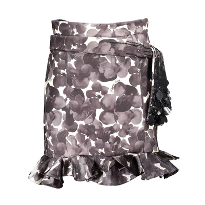 Shop Elisabetta Franchi Black Polyester Skirt