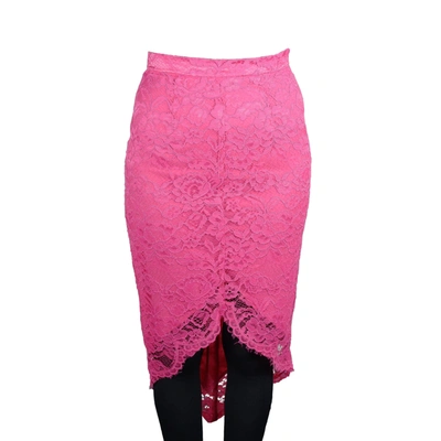 Shop Elisabetta Franchi Fuchsia Polyamide Skirt
