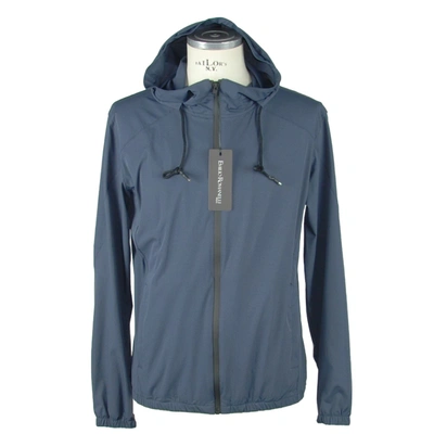 Emilio Romanelli Blue Synthetic Jacket In Blue