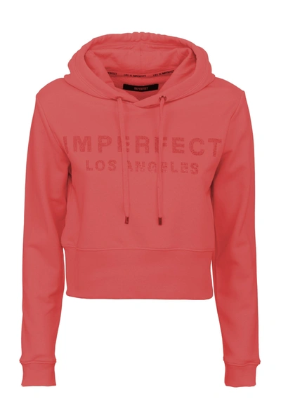 Shop Imperfect Red Cotton Sweatshirt