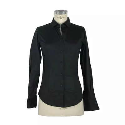 Shop Made In Italy Black Cotton Shirt