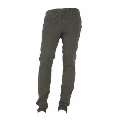 Shop Made In Italy Brown Cotton Trousers