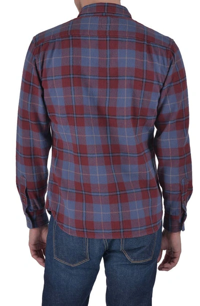 Shop Hiroshi Kato The Ripper Plaid Flannel Button-up Shirt In Brown Blue