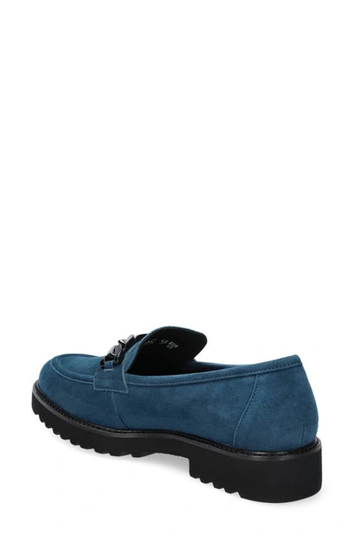 Shop Mephisto Salka Loafer In Peacock Blue