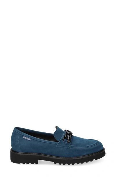 Shop Mephisto Salka Loafer In Peacock Blue