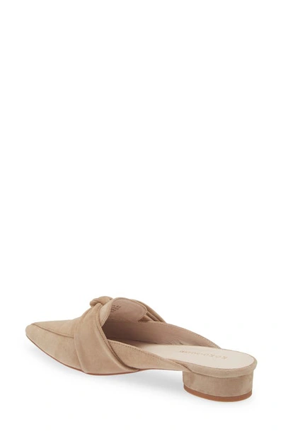 Koko + Palenki Quantum Pointed Toe Mule In Camel Suede