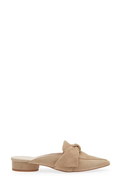 Shop Koko + Palenki Quantum Pointed Toe Mule In Camel Suede