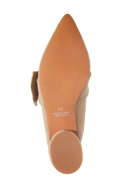 Koko + Palenki Quantum Pointed Toe Mule In Camel Suede