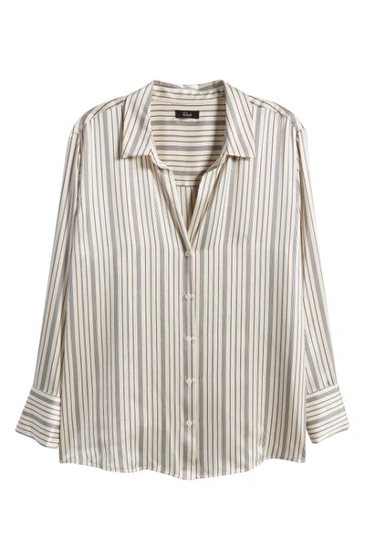 Shop Rails Dorian Stripe Silk Shirt In Providence Stripe