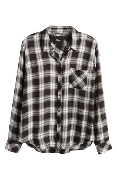 Shop Rails Hunter Plaid Button-up Shirt In Midnight Snow