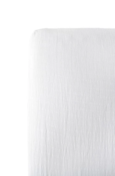 Little Unicorn Cotton Muslin Crib Sheet In White