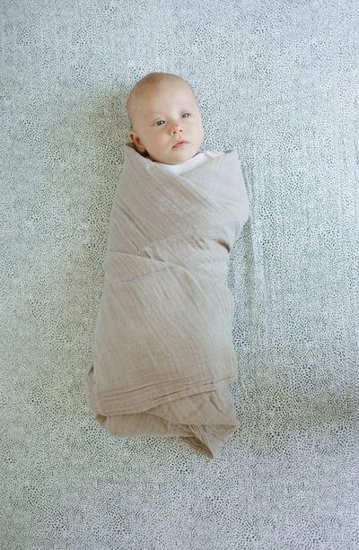 Little Unicorn Cotton Muslin Crib Sheet In Green Seed