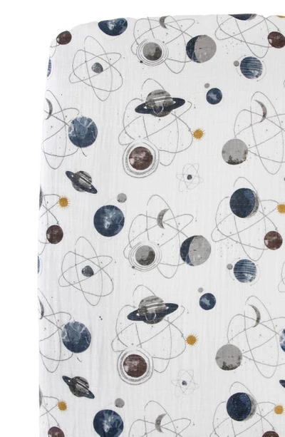 Little Unicorn Cotton Muslin Crib Sheet In Planetary