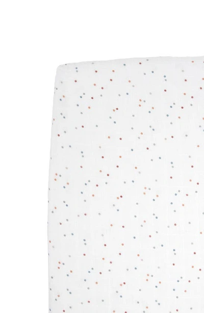 Little Unicorn Cotton Muslin Crib Sheet In Dots