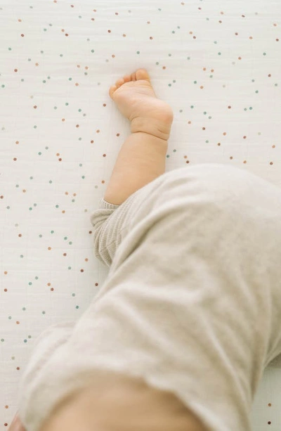 Little Unicorn Cotton Muslin Crib Sheet In Dots