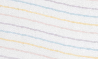 Little Unicorn Cotton Muslin Crib Sheet In Unicorn Stripe