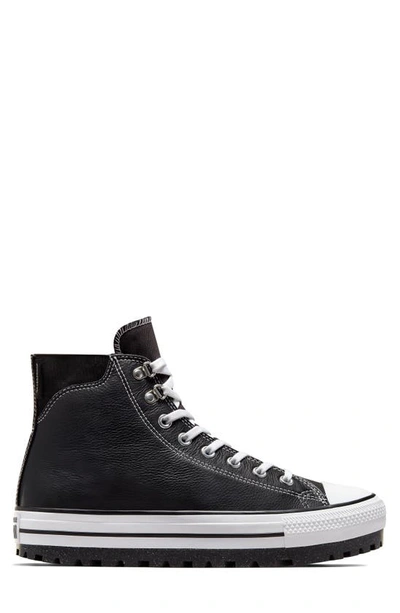 Shop Converse Chuck Taylor® All Star® City Trek Waterproof High Top Sneaker In Black/ White/ Silver