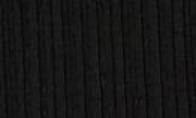 Shop Rails Lorraine Long Sleeve Variegated Rib Cotton Blend Dress In Black