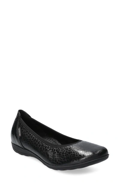 Shop Mephisto Emilie Flat In Black Comet