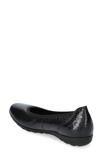 Shop Mephisto Emilie Flat In Black Comet