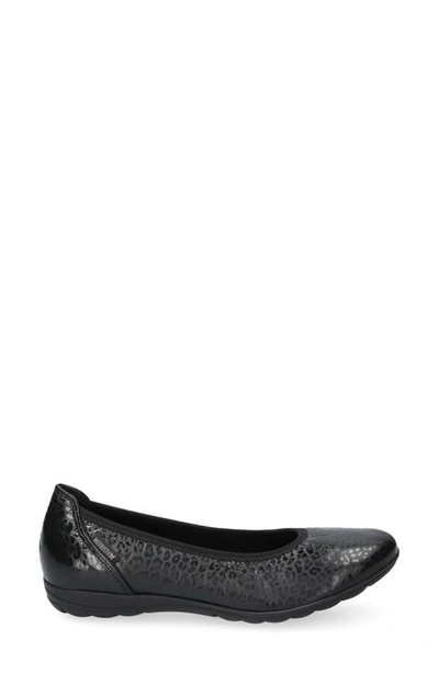 Shop Mephisto Emilie Flat In Black Comet