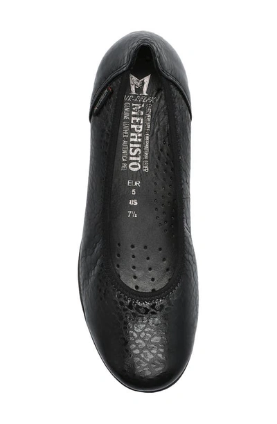 Shop Mephisto Emilie Flat In Black Comet