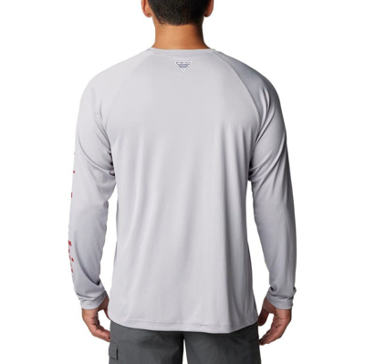 Shop Columbia Gray Alabama Crimson Tide Terminal Tackle Omni-shade Raglan Long Sleeve T-shirt