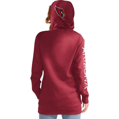 Shop G-iii 4her By Carl Banks Cardinal Arizona Cardinals Extra Inning Pullover Hoodie