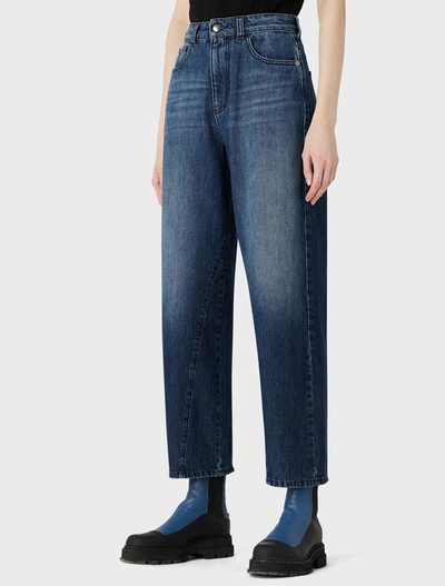 Shop Emporio Armani Jeans In Denim Blu