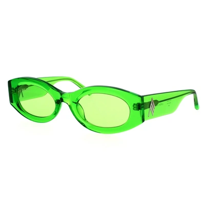 Shop Attico The  Sunglasses In Green