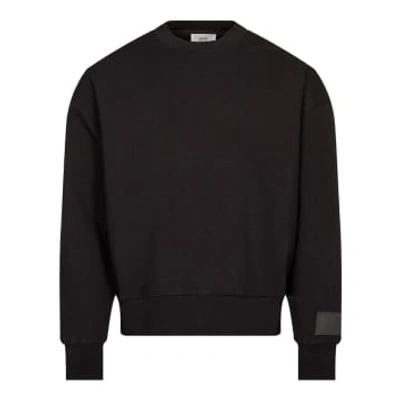 Shop Ami Alexandre Mattiussi Sleeve Patch Sweatshirt In Black
