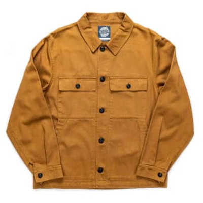 Shop Yarmouth Oilskins The Drivers Jacket Khaki In Neutrals