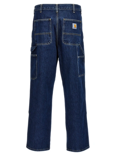 Shop Carhartt Double Knee Jeans Blue