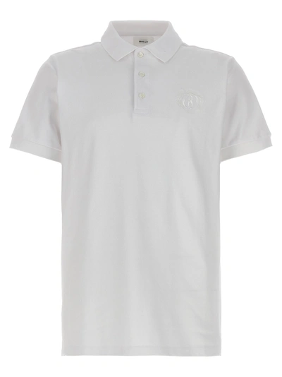 Shop Bally Embroidery  Shirt Polo White