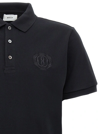 Shop Bally Embroidery  Shirt Polo Black