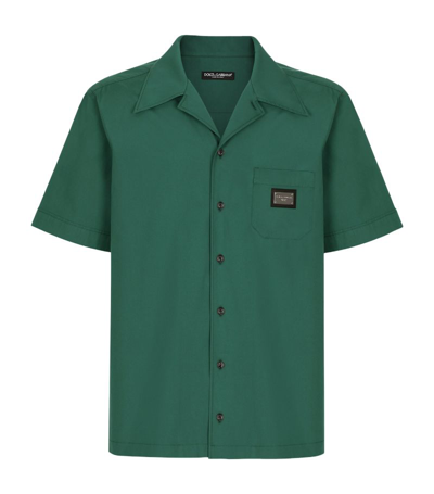 Shop Dolce & Gabbana Logo Plaque Short-sleeve Shirt In Multi