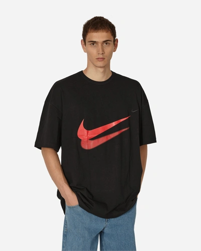 Shop Comme Des Garcons Black Nike Oversized T-shirt In Black