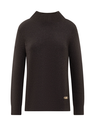 Shop Michael Michael Kors Funnel Sweater In Black