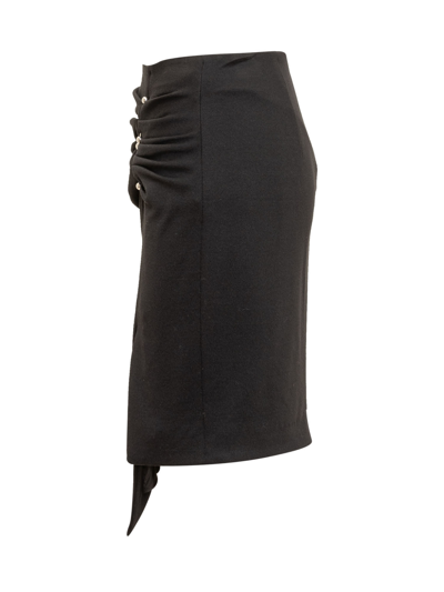 Shop Dondup Skirt In Nero