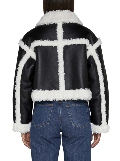Shop Stand Studio Jacket In Black/ Off White