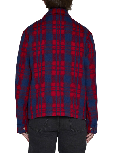 Shop Moncler Shirt In Rosso
