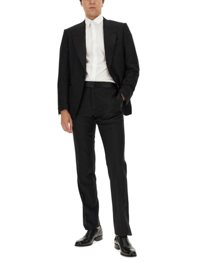 Shop Tom Ford Single-breasted Two-piece Tailored Suit In Nero