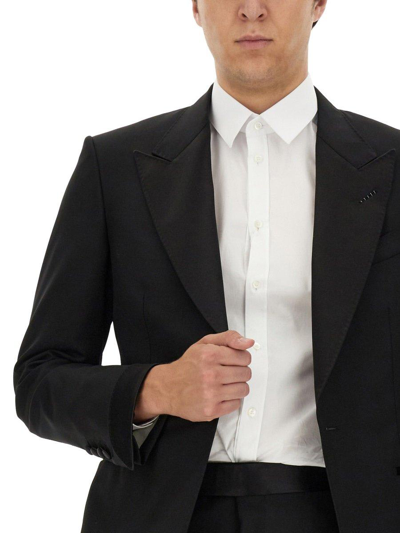 Shop Tom Ford Single-breasted Two-piece Tailored Suit In Nero