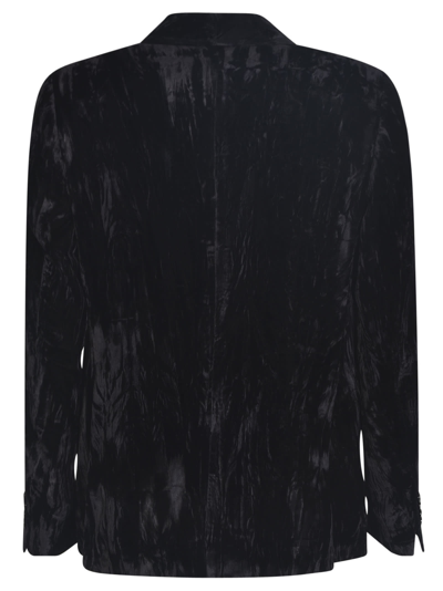 Shop Lardini Single-buttoned Blazer In Black